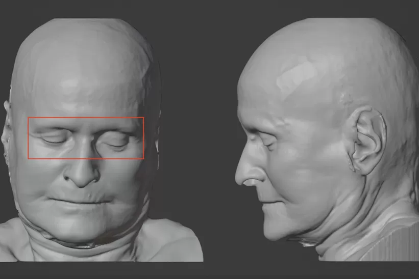 Computer model of human heads