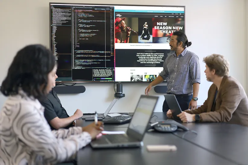 Presentation showing CAP Website Development.