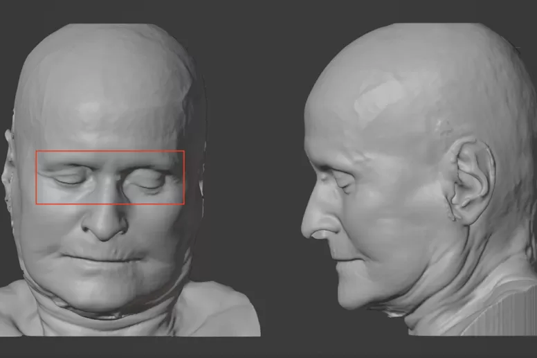 Computer model of human heads