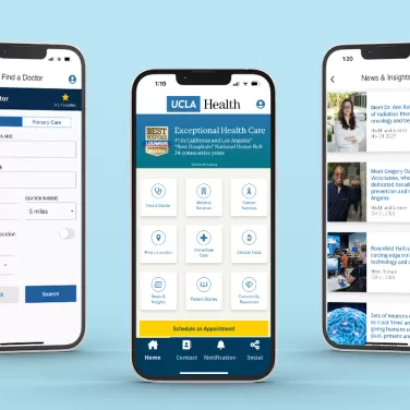 Image showing the UCLA Health mobile app