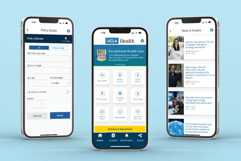 Image showing the UCLA Health mobile app